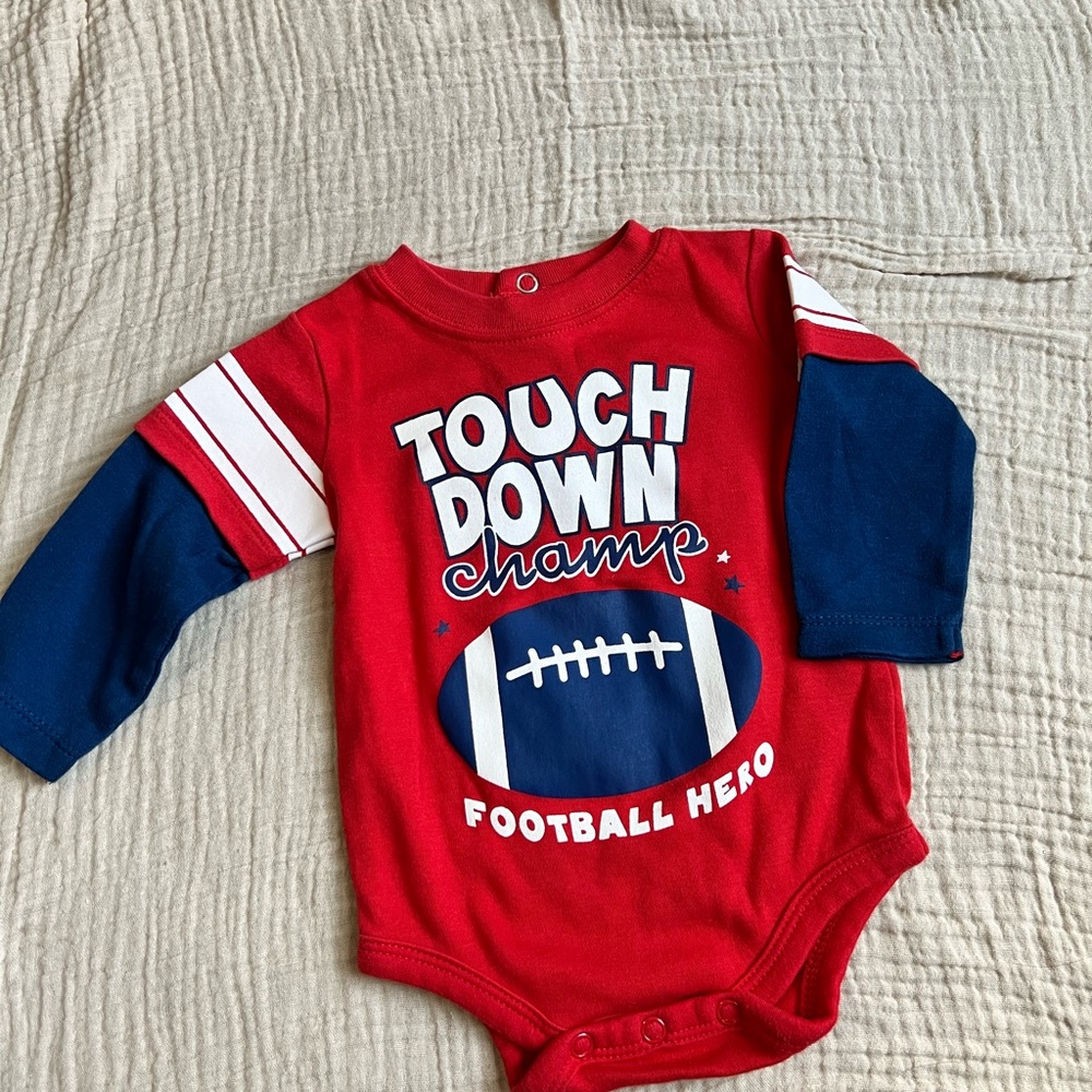 Kidgets Red and Blue Football Hero Bodysuit